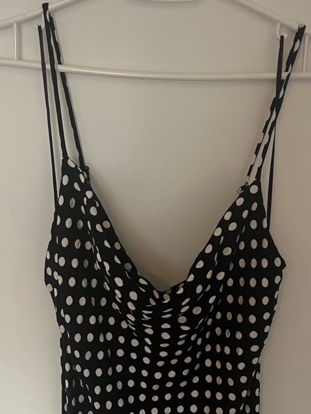Zara Cowl Neck Polka Dot Midi Dress Size small - Picture 2 of 5